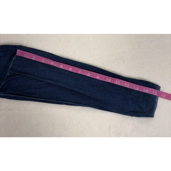 NWT Dear John Cold Shoulder Long Sleeve Top Large in Navy Blue Distressed Color - Picture 8 of 15